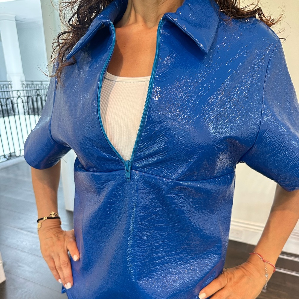 Staud blue shirt